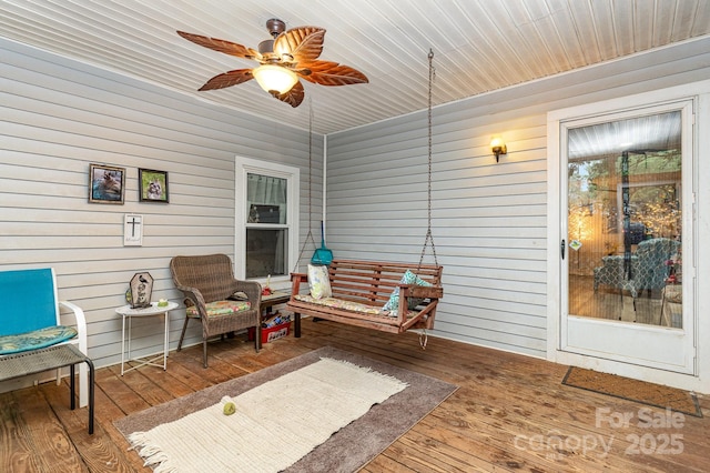 6804 Lineberger Rd, Denver, NC 28037 - sunroom / solarium with a ceiling fan