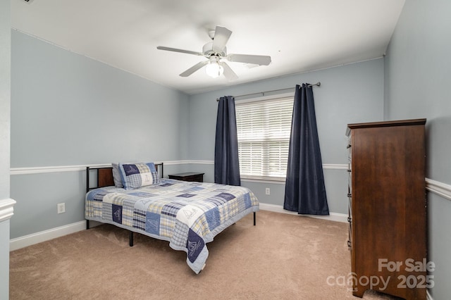 7730 Windsor Forest Pl, Harrisburg, NC 28075 - bedroom featuring carpet, baseboards, and a ceiling fan