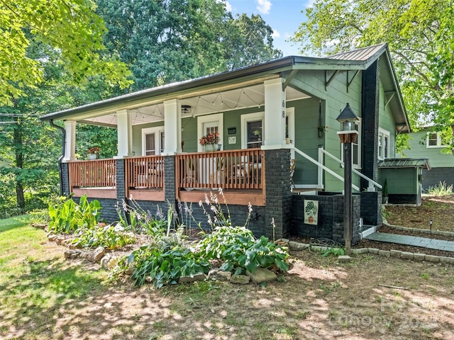 68 Piney Mountain Church Rd, Candler, NC 28715 - view of front of property featuring covered porch