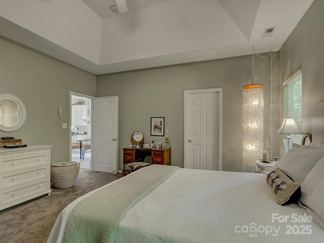 433 Linsbury Ct, Gastonia, NC 28056 - carpeted bedroom featuring visible vents and a high ceiling