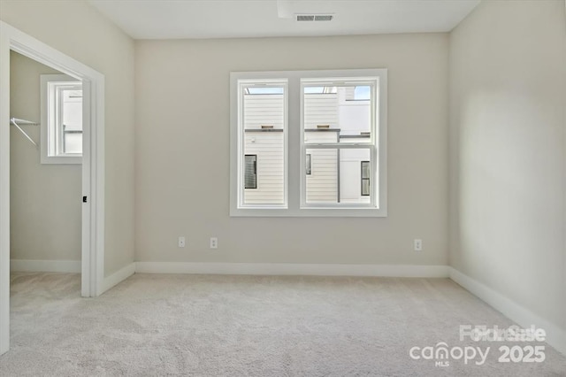 842 Van Every St, Charlotte, NC 28205 - carpeted empty room with baseboards and visible vents
