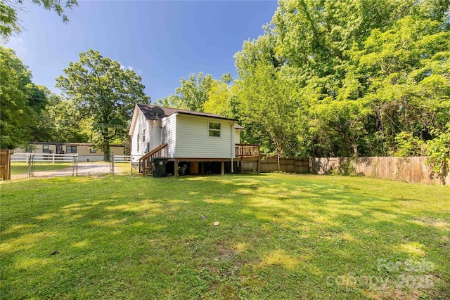 rear view of house with a deck