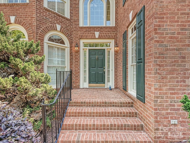 16511 Bridgehampton Club Dr, Charlotte, NC 28277 - doorway to property featuring brick siding