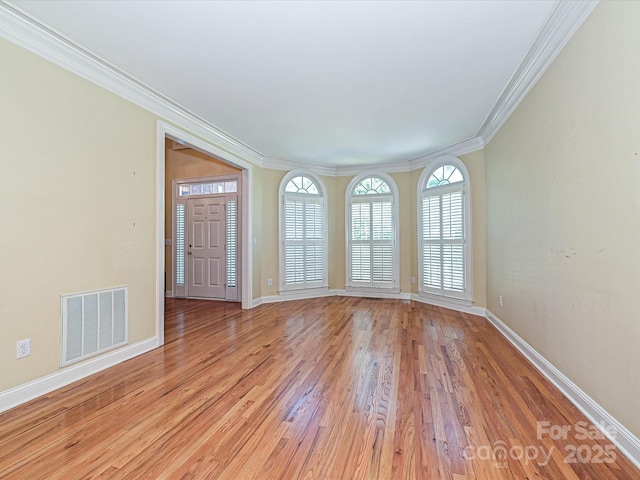 16511 Bridgehampton Club Dr, Charlotte, NC 28277 - unfurnished room featuring ornamental molding, light wood finished floors, and baseboards