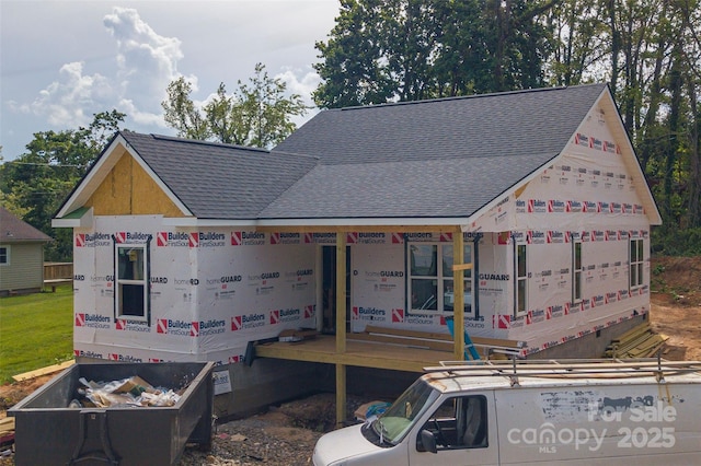 31 White Ave, Asheville, NC 28803 - unfinished property featuring roof with shingles