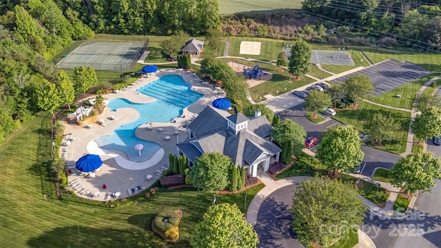 birds eye view of property