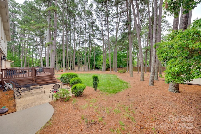 8525 Castlekeep Rd Unit 26, Charlotte, NC 28226 - view of yard featuring a deck and a patio area