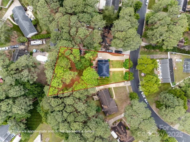 8525 Castlekeep Rd Unit 26, Charlotte, NC 28226 - aerial view of property's location featuring property parcel outlined