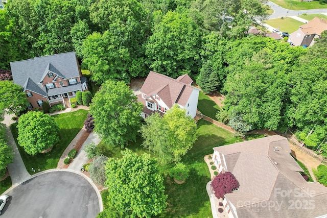 drone / aerial view featuring a residential view