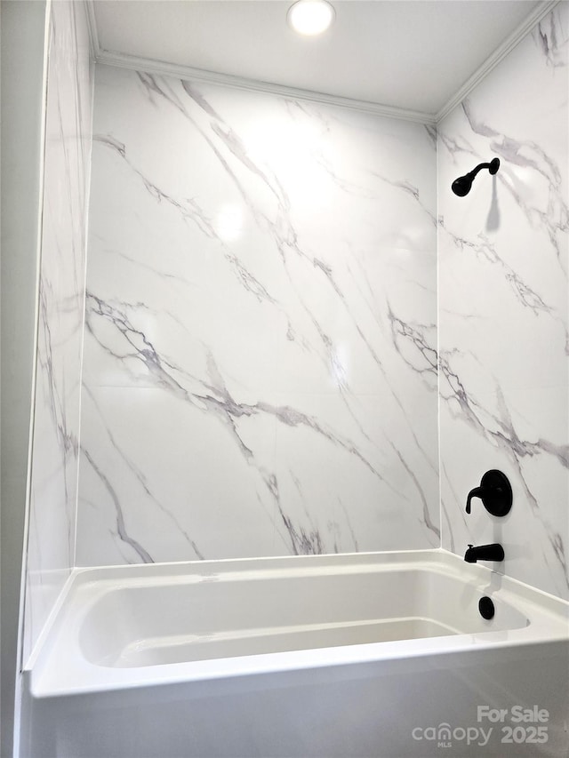 full bath with washtub / shower combination