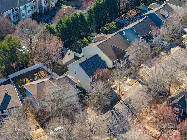 bird's eye view featuring a residential view