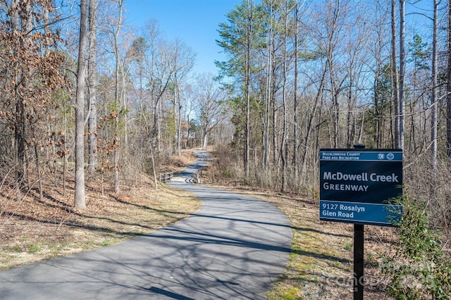 view of road
