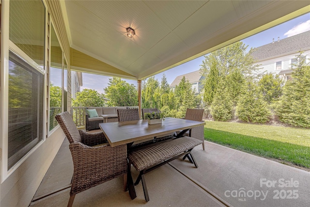 view of patio / terrace with outdoor dining space