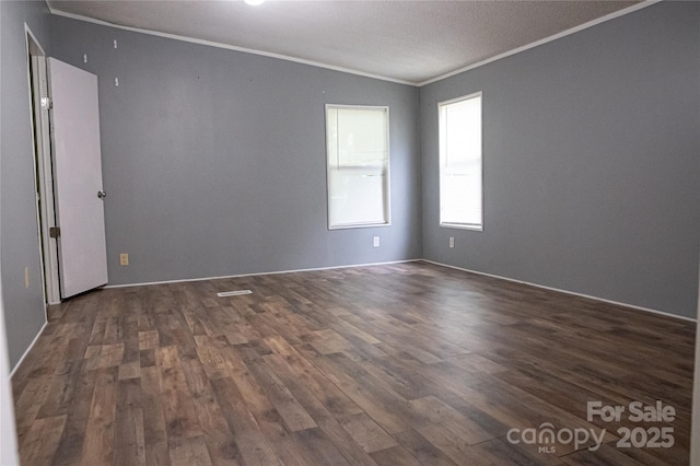 2844 Jamestown Rd Unit 2, Morganton, NC 28655 - spare room featuring ornamental molding and dark wood finished floors