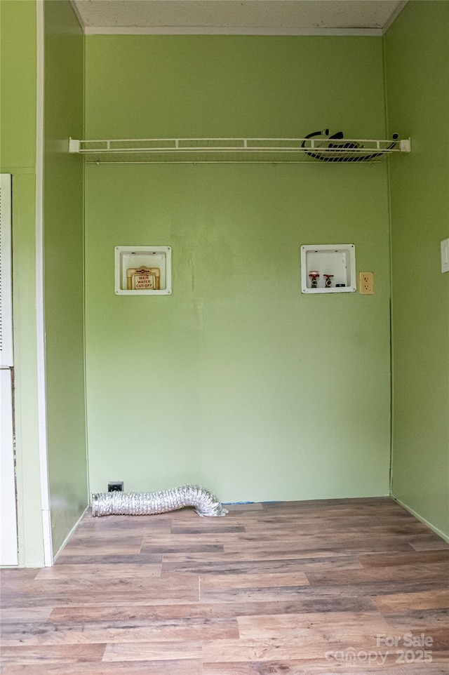 2844 Jamestown Rd Unit 2, Morganton, NC 28655 - laundry room featuring wood finished floors and washer hookup