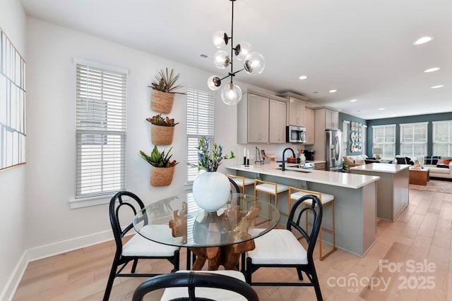 316 S Turner Ave Unit 11, Charlotte, NC 28208 - dining space featuring plenty of natural light and recessed lighting