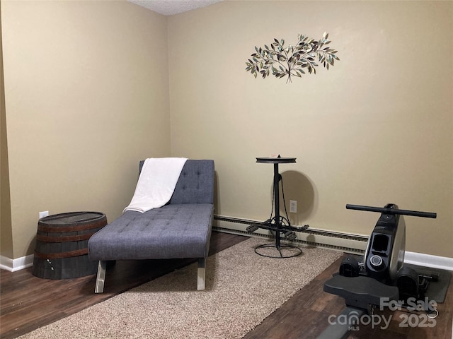 23 Hollybrook Dr, Asheville, NC 28803 - living area with baseboards and wood finished floors