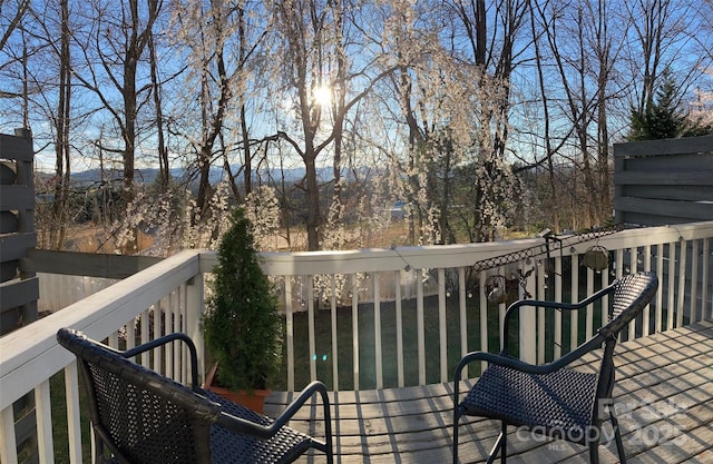 23 Hollybrook Dr, Asheville, NC 28803 - view of wooden terrace