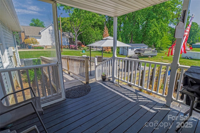 174 Perrin Dr, Mooresville, NC 28117 - wooden terrace featuring a lawn