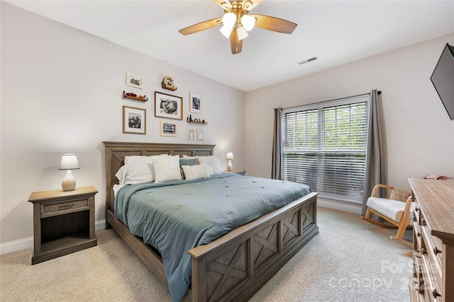 1728 Privette Rd, Matthews, NC 28105 - bedroom featuring light colored carpet, baseboards, and ceiling fan