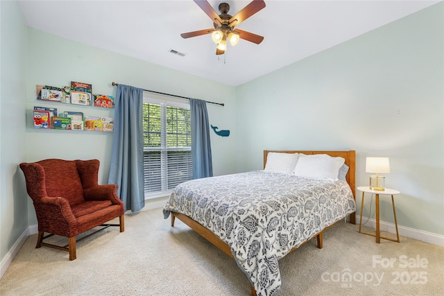 1728 Privette Rd, Matthews, NC 28105 - carpeted bedroom featuring baseboards and ceiling fan