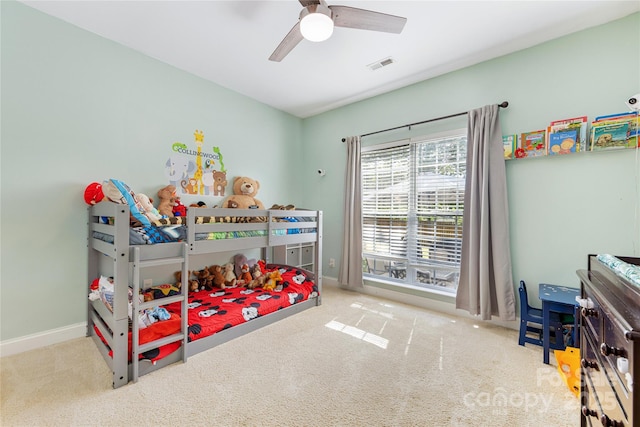 1728 Privette Rd, Matthews, NC 28105 - carpeted bedroom featuring baseboards and ceiling fan