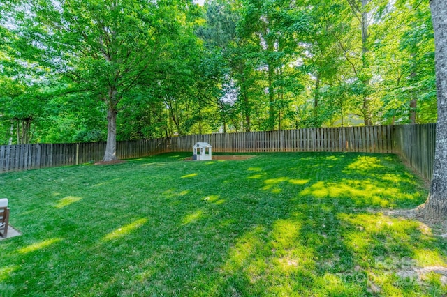 4201 Beauvista Dr, Charlotte, NC 28269 - view of yard with a fenced backyard