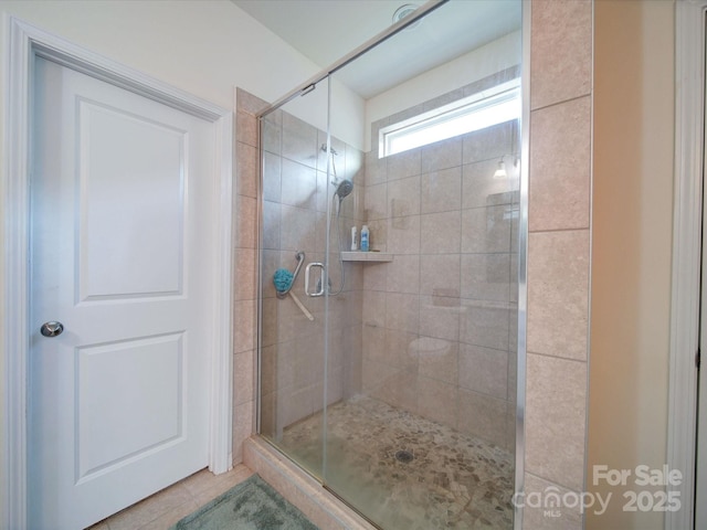 6266 Swanport Rd, Lancaster, SC 29720 - bathroom featuring a stall shower and tile patterned flooring