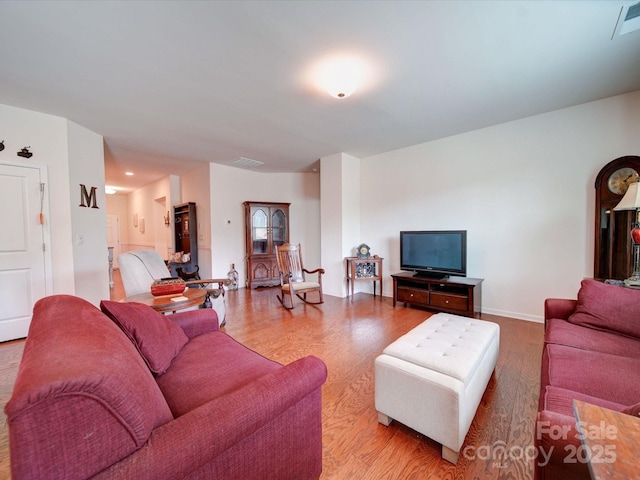 6266 Swanport Rd, Lancaster, SC 29720 - living area featuring wood finished floors and baseboards