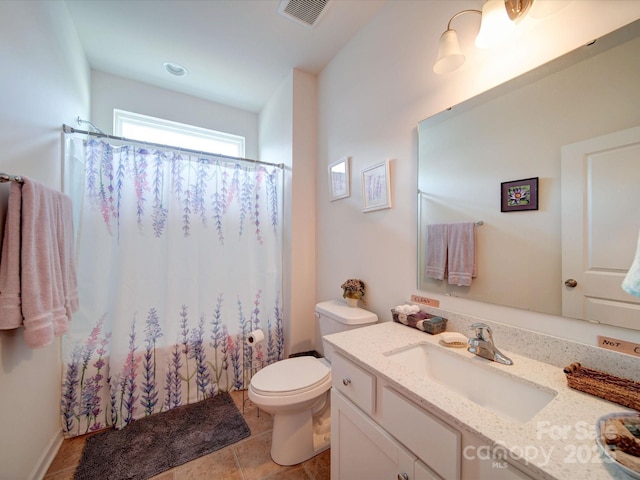 6266 Swanport Rd, Lancaster, SC 29720 - bathroom featuring toilet, vanity, and a shower with curtain