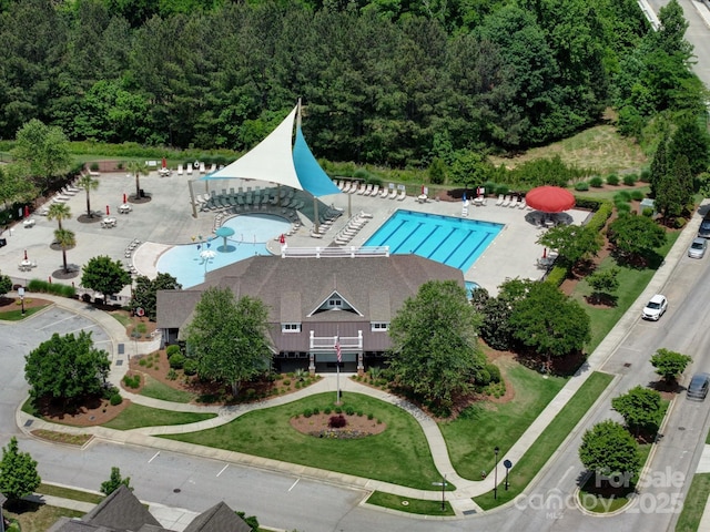 6266 Swanport Rd, Lancaster, SC 29720 - aerial view of a pool