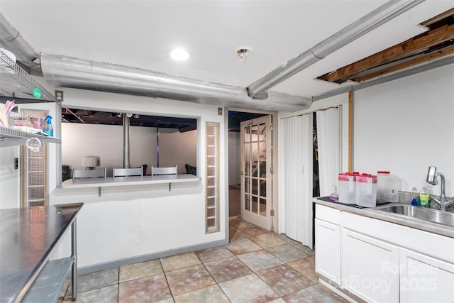213 Lakeview Dr, Harrisburg, NC 28075 - finished below grade area featuring a sink and recessed lighting