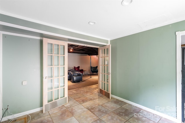 213 Lakeview Dr, Harrisburg, NC 28075 - empty room with french doors and baseboards