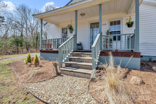 1339 Hill St, Albemarle, NC 28001 - doorway to property featuring a porch