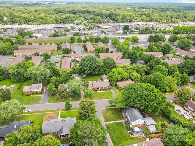 aerial perspective of suburban area