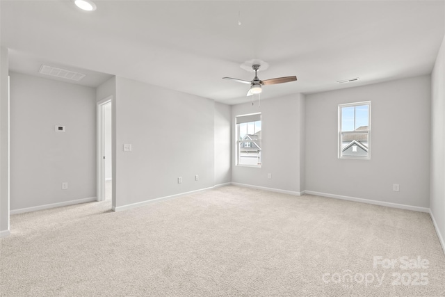 423 Shallowford Dr, Rock Hill, SC 29732 - unfurnished room with light colored carpet, baseboards, and a ceiling fan