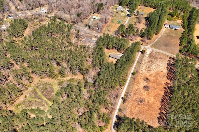 drone / aerial view with a rural view