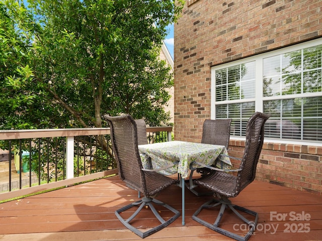 422 Deer Brush Ln, Waxhaw, NC 28173 - wooden deck with outdoor dining space