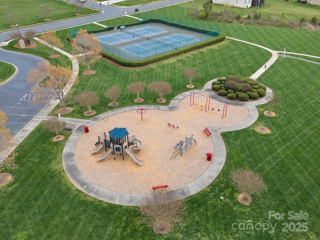 422 Deer Brush Ln, Waxhaw, NC 28173 - aerial overview of property's location with a community park