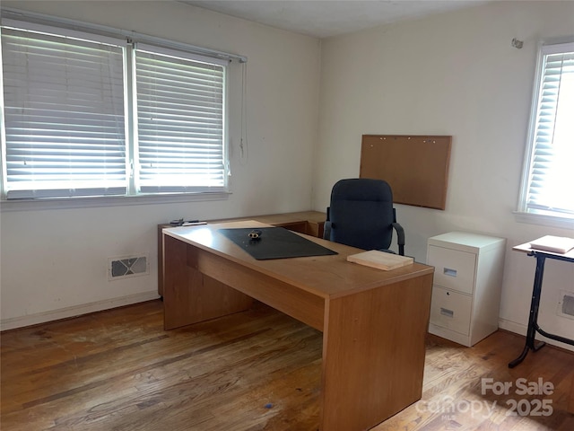 205 Rudolph Rd, Salisbury, NC 28146 - home office with light wood-style flooring and baseboards