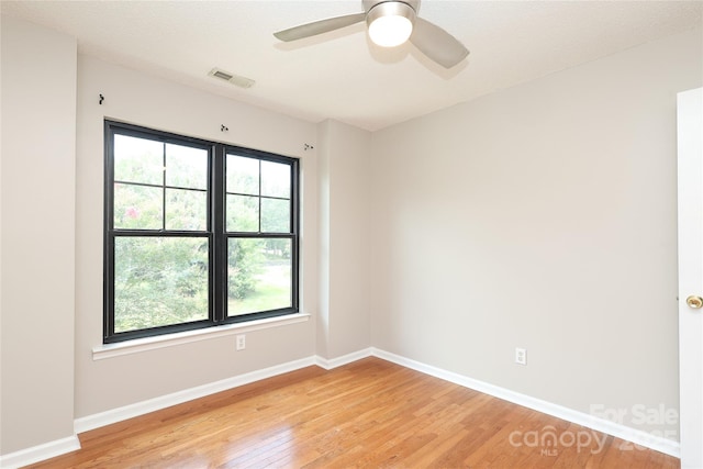 2011 Redwood Dr, Indian Trail, NC 28079 - empty room with light wood-style flooring and ceiling fan