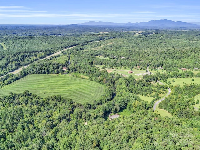 480 River Crest Parkway, Rutherfordton, NC 28139 - aerial view featuring a view of trees and a mountain view