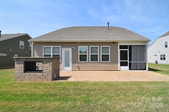 3073 Oliver Stanley Trl, Lancaster, SC 29720 - rear view of house featuring a lawn and a patio