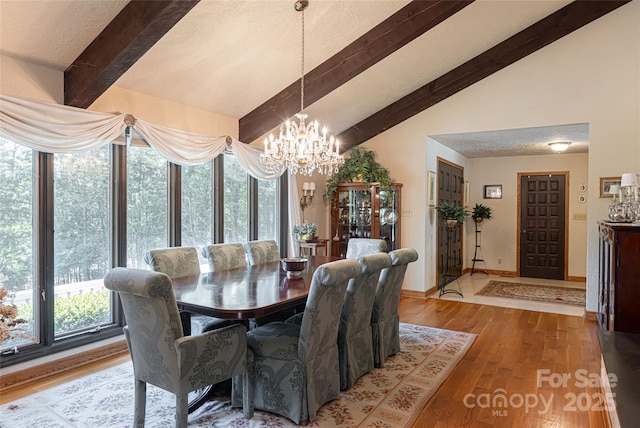 69 Forest Rd, Asheville, NC 28803 - dining area featuring a chandelier, wood finished floors, and baseboards