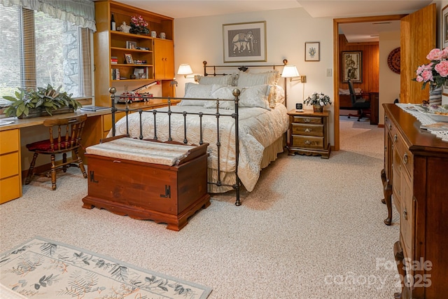 69 Forest Rd, Asheville, NC 28803 - bedroom with light colored carpet and a desk