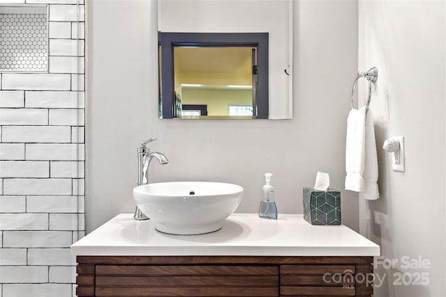 bathroom with vanity