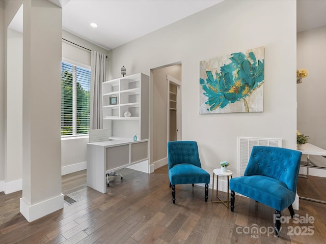 4315 Hartis Grove Church Rd, Indian Trail, NC 28079 - sitting room featuring wood finished floors and a desk