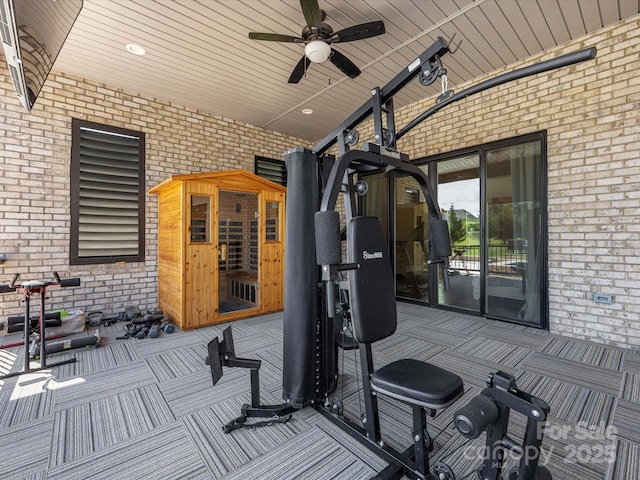 4315 Hartis Grove Church Rd, Indian Trail, NC 28079 - view of patio featuring a ceiling fan
