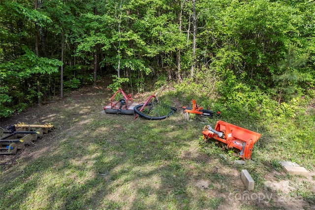 743 Dream Ln, Salisbury, NC 28146 - view of yard with a wooded view