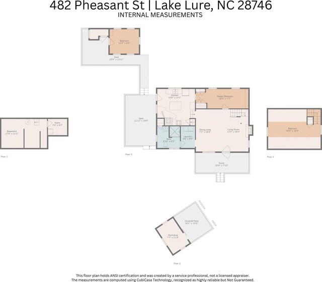 482 Pheasant St, Lake Lure, NC 28746 - room layout